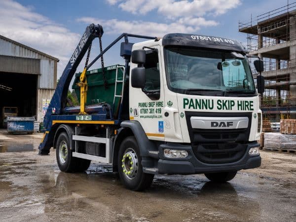 Stafford Skip Hire delivery lorry, ready for same and next-day delivery
